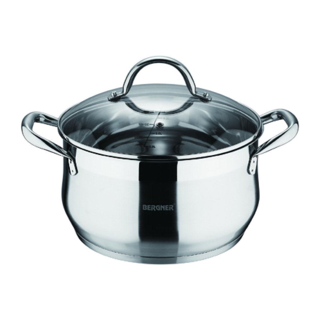 BATERIA COCINA 8P ACERO INOX IND C/TAPA GOURMET BG
