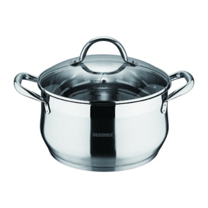 BATERIA COCINA 8P ACERO INOX IND C/TAPA GOURMET BG