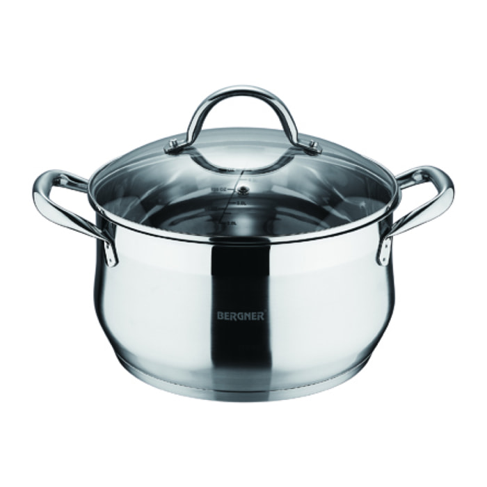 BATERIA COCINA 8P ACERO INOX IND C/TAPA GOURMET BG
