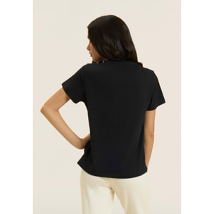 T-shirt Comfort Fit con Logo FREDDY e Slogan "Time Shine"