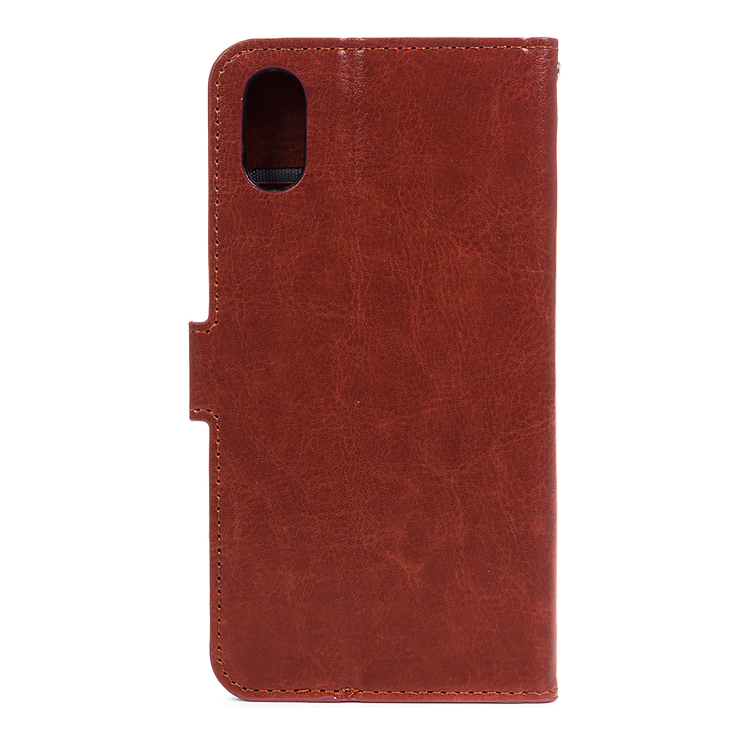 DAM Custodia a libro in ecopelle per iPhone X 7x2x14 cm. colore marrone