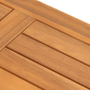 Table basse de jardin rectangulaire en bois FSC - SYMI