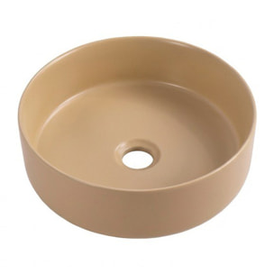Vasque à poser ronde 36 cm hauteur 12,5 cm sans trop-plein moka mat PixL (CEPX3636MOM)