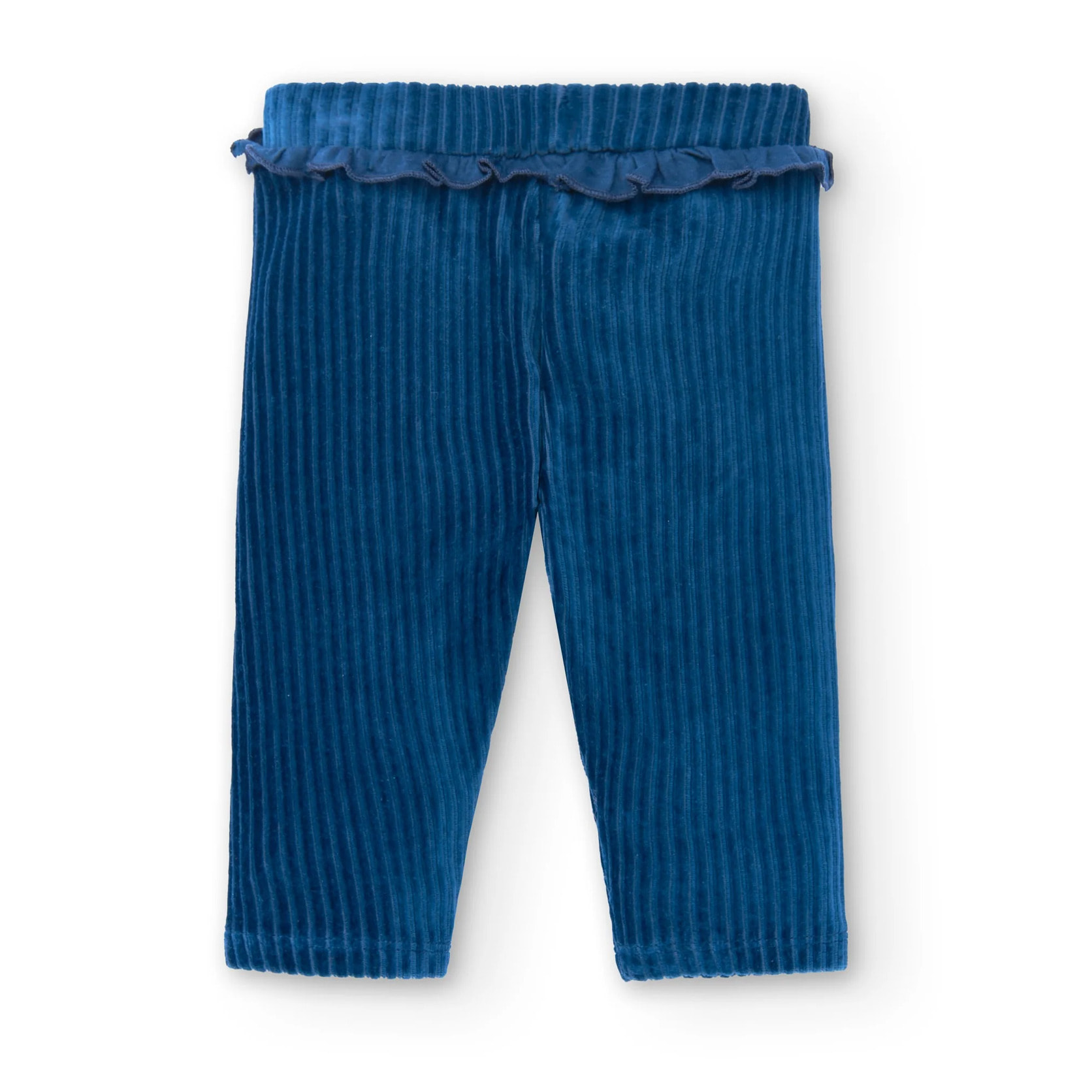 Pantaloni In Velluto A Coste Blu Baby