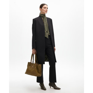 Camicia con logo e fiocco al collo