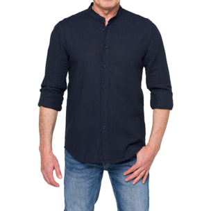 Camicia in lino Hot Buttered Tongareva Blu