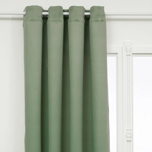 Rideau occultant "Odelie" vert céladon 140x260cm
