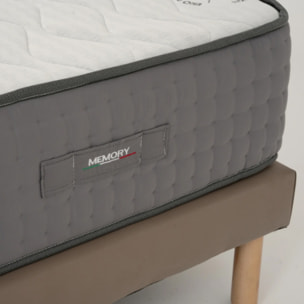 Materasso Sole Singolo Memory H25 80x190 Tessuto Antiacaro - Anallergico - Antibatterico - Ergonomico - Traspirante