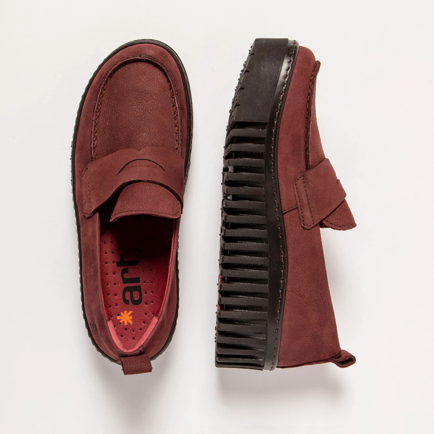 Zapatos 1530 NOBUCK BURDEOS/BRIGHTON color Burdeos