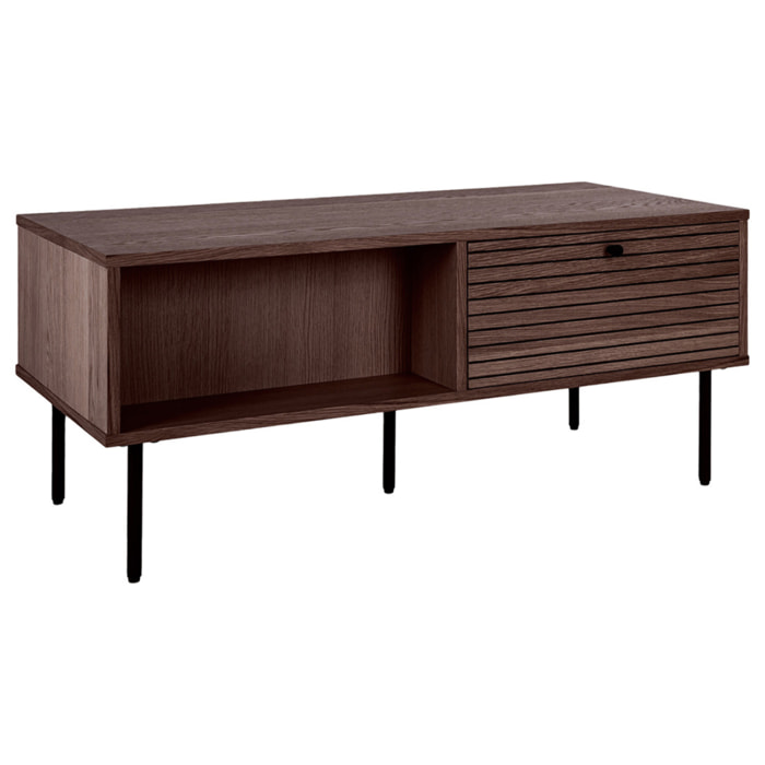 Tolga - table basse - chêne - 100 cm - Marron