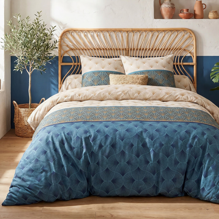 Parure Housse de Couette 3pcs 100% Coton 57fils -opal