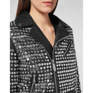 PHILIPP PLEIN Biker de cuero