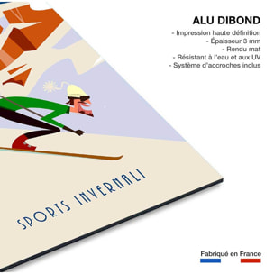 Tableau ski et dolomites Tableau alu Dibond