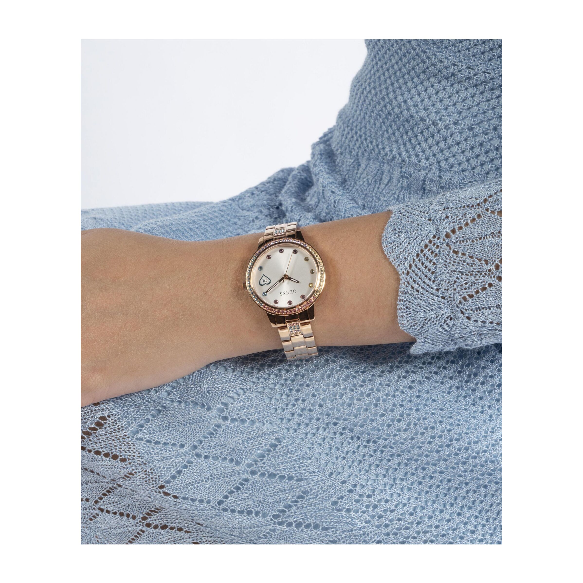 Guess Reloj Con Día Y Fecha Gd Three Of Hearts