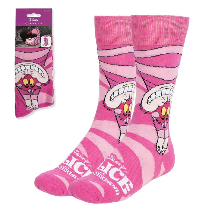 Calcetines Disney Alicia en el País de las Maravillas - Color Rosa -Talla 36-43