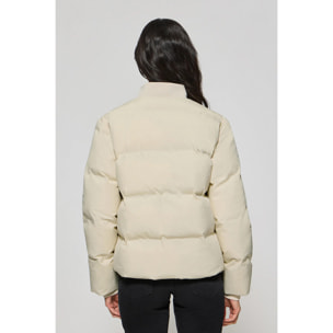 Bomber trapuntato beige Dubai con articolare Polo Club