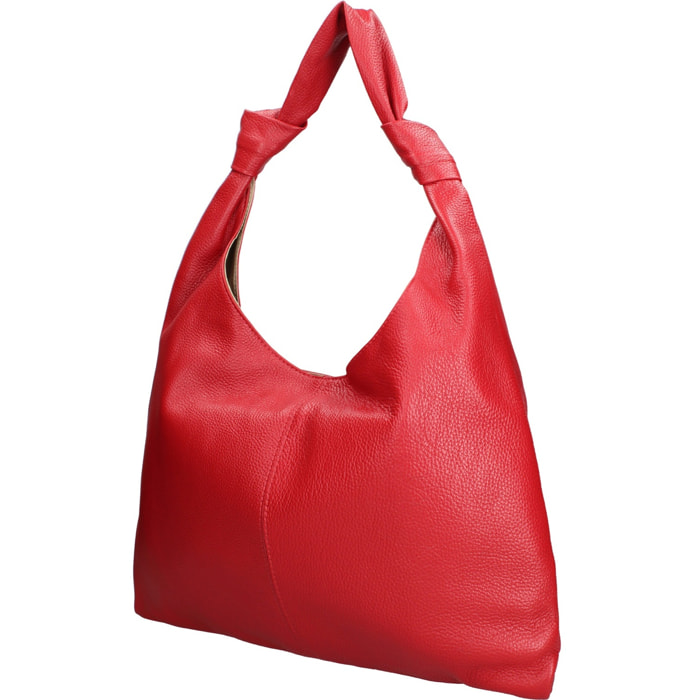 Borsa a spalla da donna Made in Italy - Modello Iduna Lux - 100% pelle - 41.0 x 28.0 x 3.0 cm