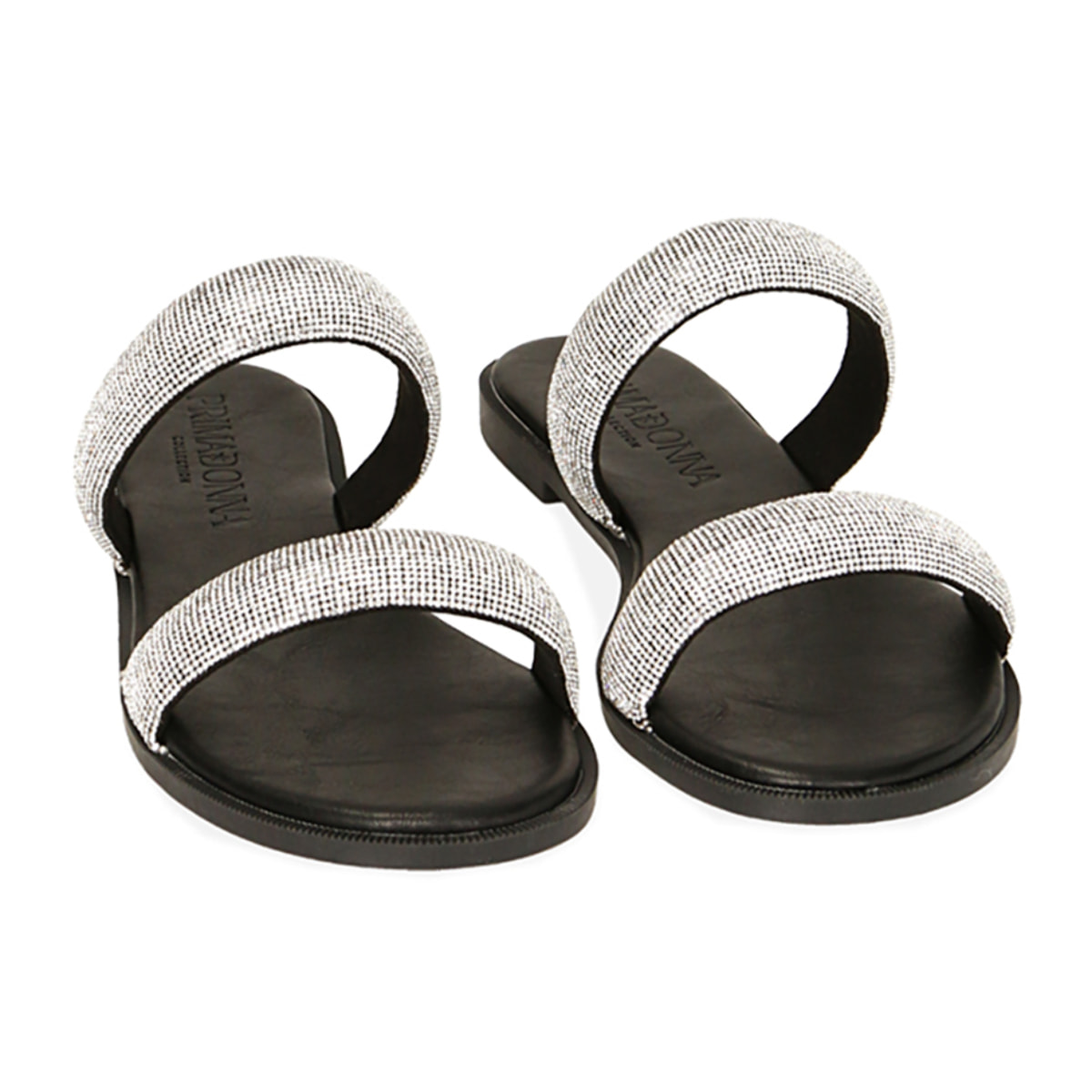 Zapatillas negras con pedrería