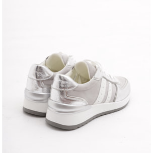 SNEAKERS RUNNING ALTA CHOCOLA' ARGENTO