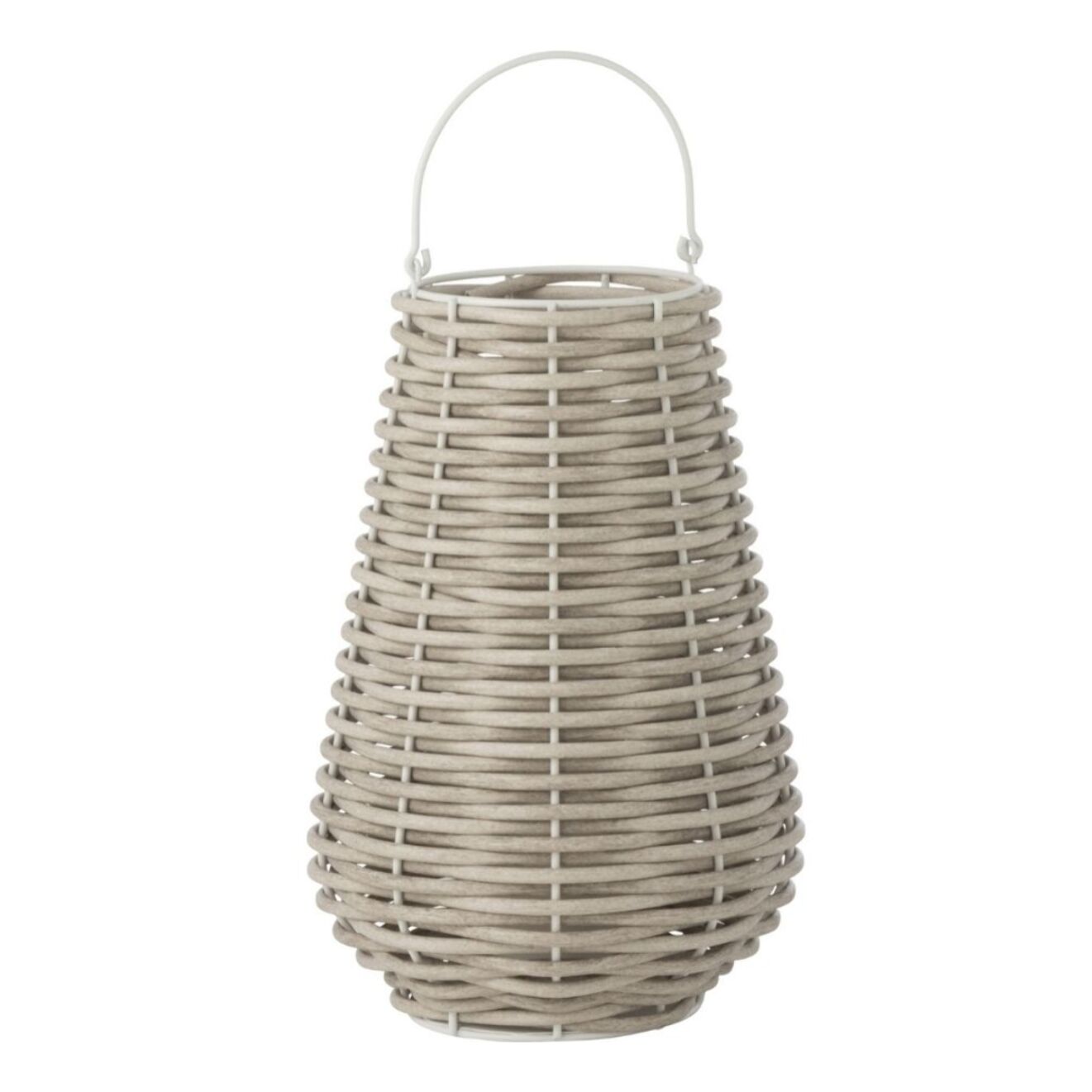 J-Line lanterne Tissée - plastique - blanc - small - LED