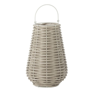 J-Line lanterne Tissée - plastique - blanc - small - LED