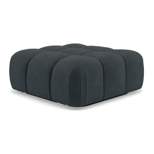 Ruby - pouf en velours texturé - Noir