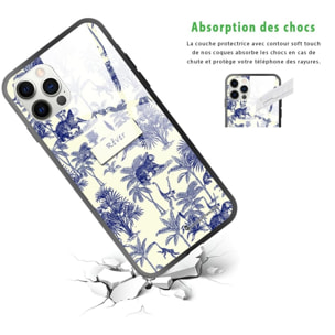 Coque iPhone 12/12 Pro Coque Soft Touch Glossy Botanic Rêve Design La Coque Francaise