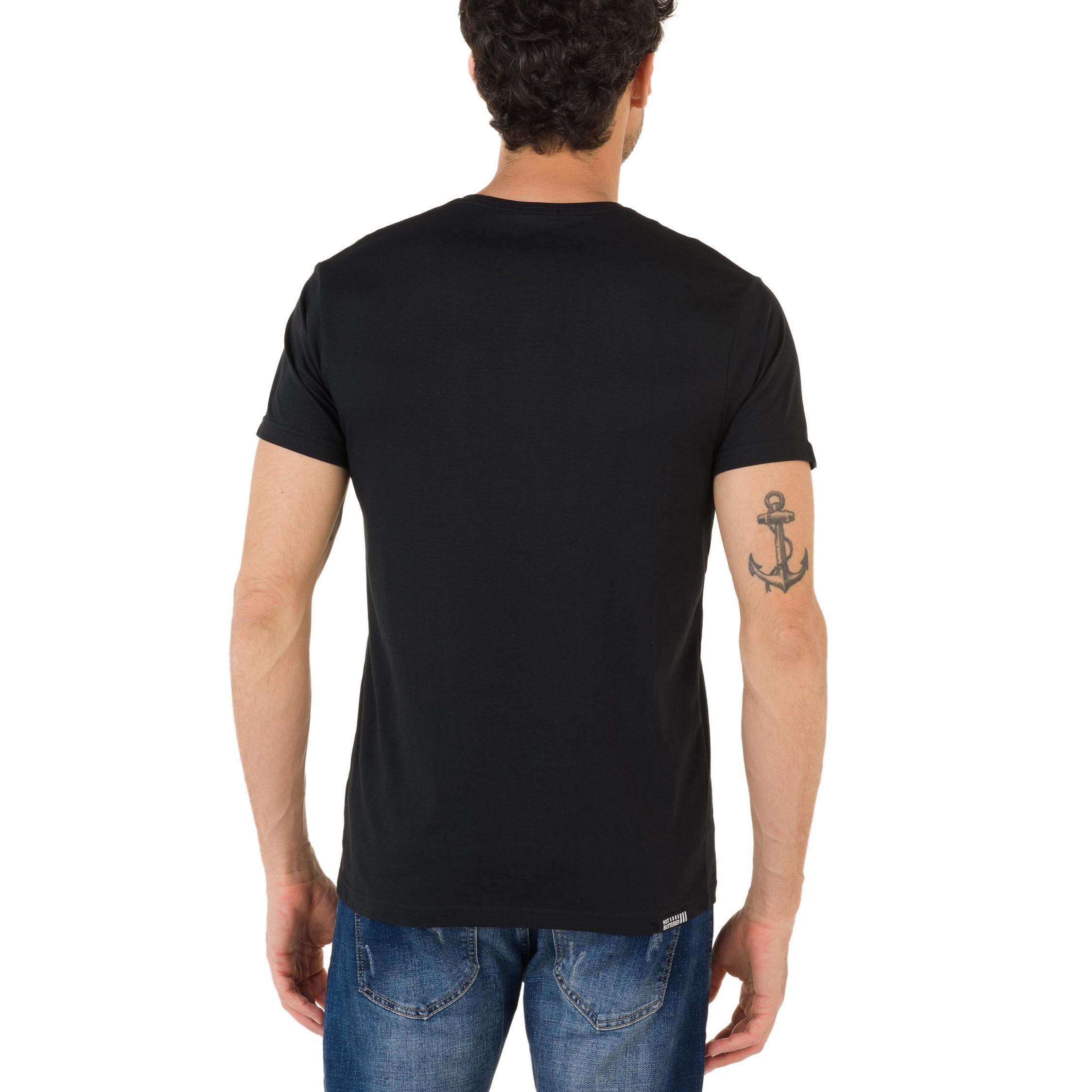 Camiseta Hot Buttered LIZARD Negro