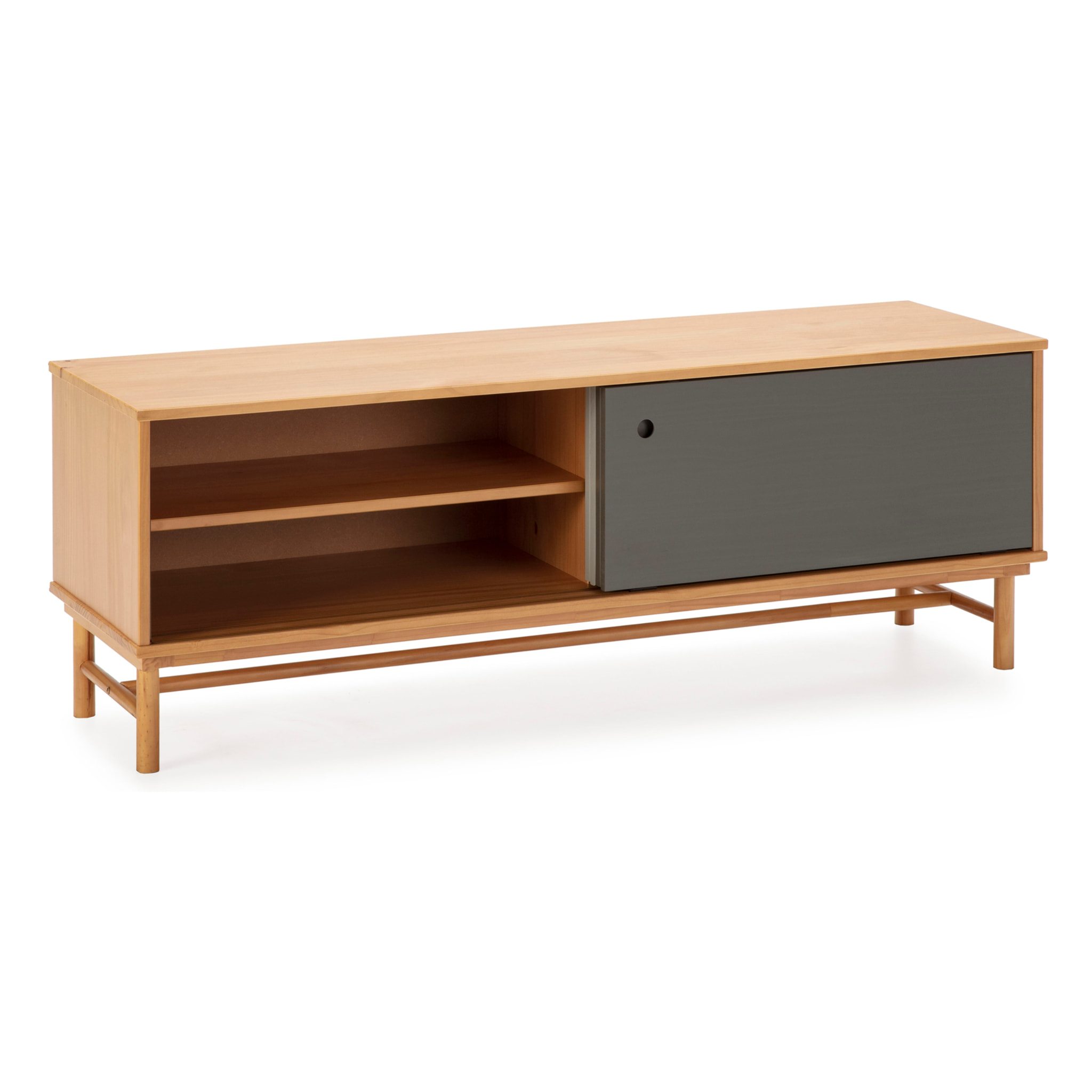 MUEBLE TV MAGNUS 2P ROBLE/GRIS