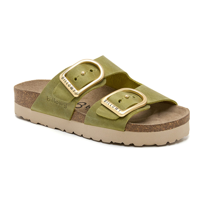 SANDALO CON ZEPPA BILLOWY VERDE