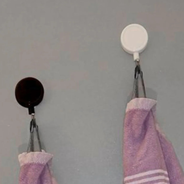 Lot de 2 crochets muraux magnétiques Fackelmann Tecno