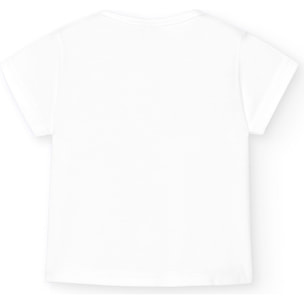 Camiseta bebé manga corta con tapeta