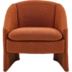 fauteuil arrondi en tissu bouclé - AMI