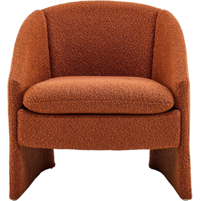fauteuil arrondi en tissu bouclé - AMI