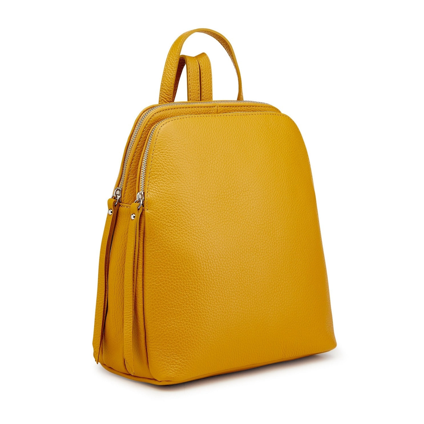 Borse Donna colore Giallo-in pelle Made in Italy 30x33x16cm