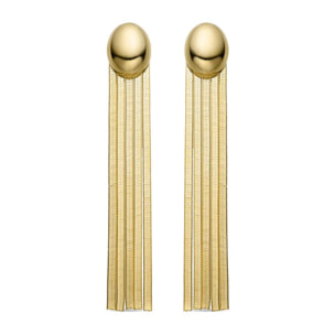 Pendientes Lux by Lux acabadoss en oro amarillo 18K