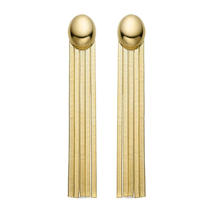 Pendientes Lux by Lux acabadoss en oro amarillo 18K
