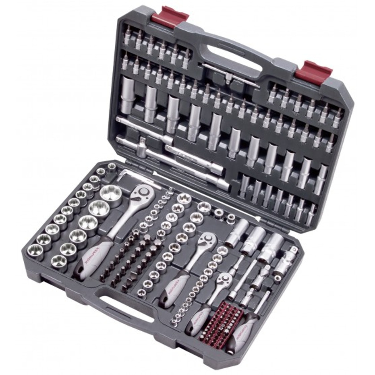 Coffret d'outils universel douilles et accessoires Basic-Line 1/2' 1/4' 3/8' - KRAFTWERK - 200 pièces - 204.104.800