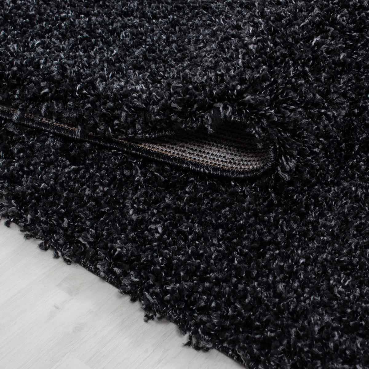 Tapis poils longs shaggy tissé motif uni ZASIVE
