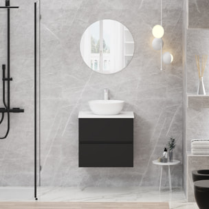 Conjunto de baño MONO Alday, 60cm, Negro