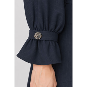 Kocca - Abito da donna a portafoglio midi con scollo a V Donna