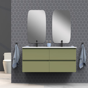 Ensemble de salle de bain IRONA 2C, 140cm, comprend lavabo et miroir