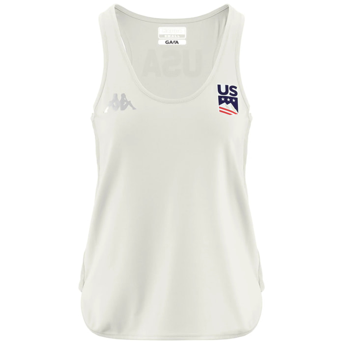 Kappa - T-Shirts & Top Donna Bianco - KOMBAT DREAM US
