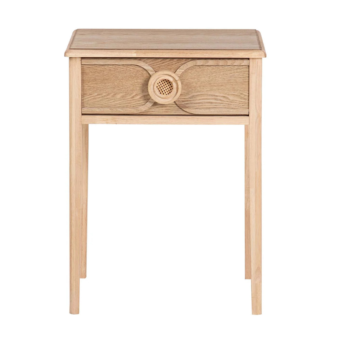 Mesita De Noche Mdf Marron 48x35x65 Cm