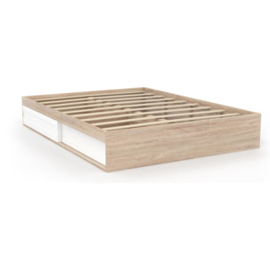 Cadre de lit Orem - Bois - Blanc