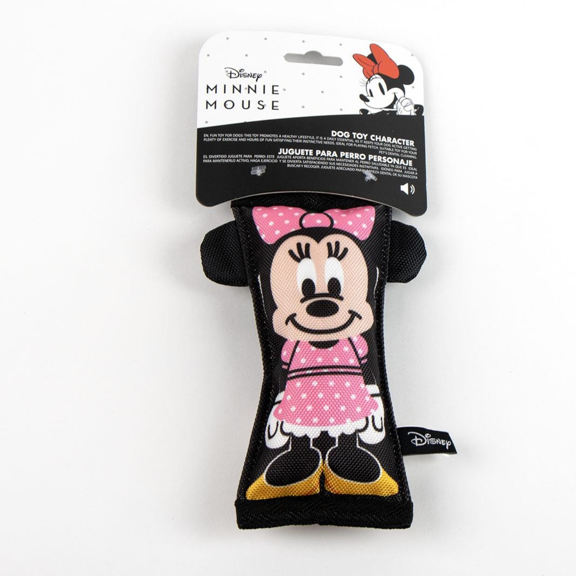 Juguete acolchado para perros diseño minnie