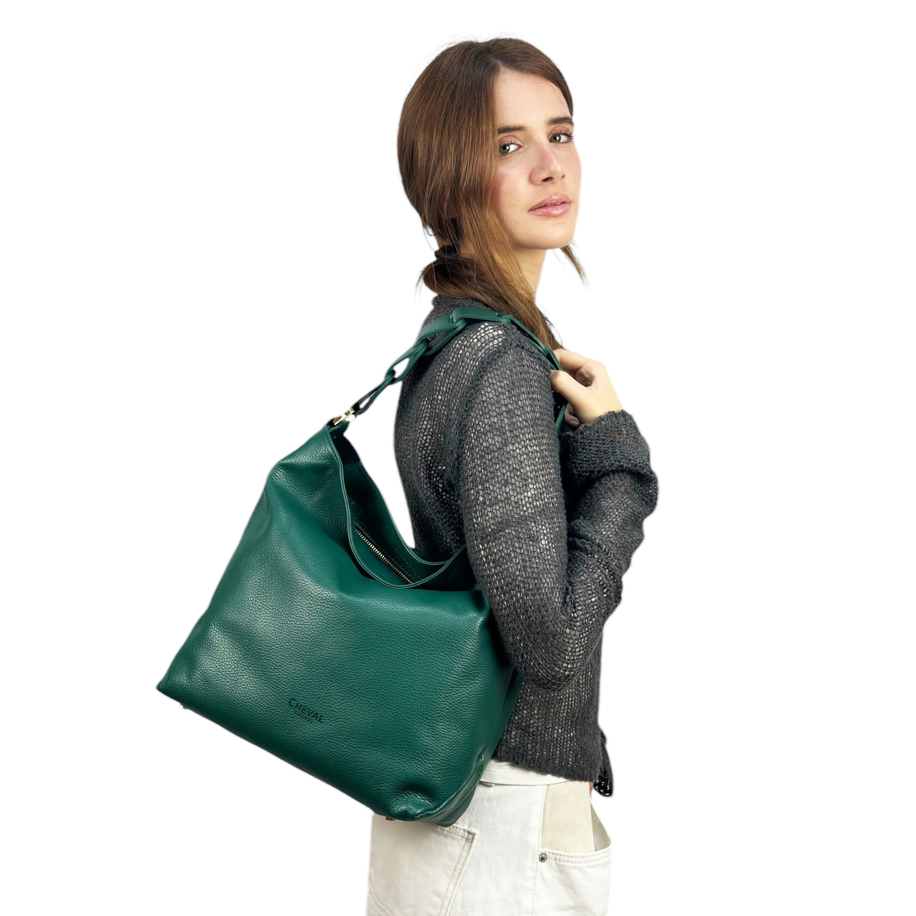 Bolso de Hombro Cheval Firenze Lily Verde Gasolina