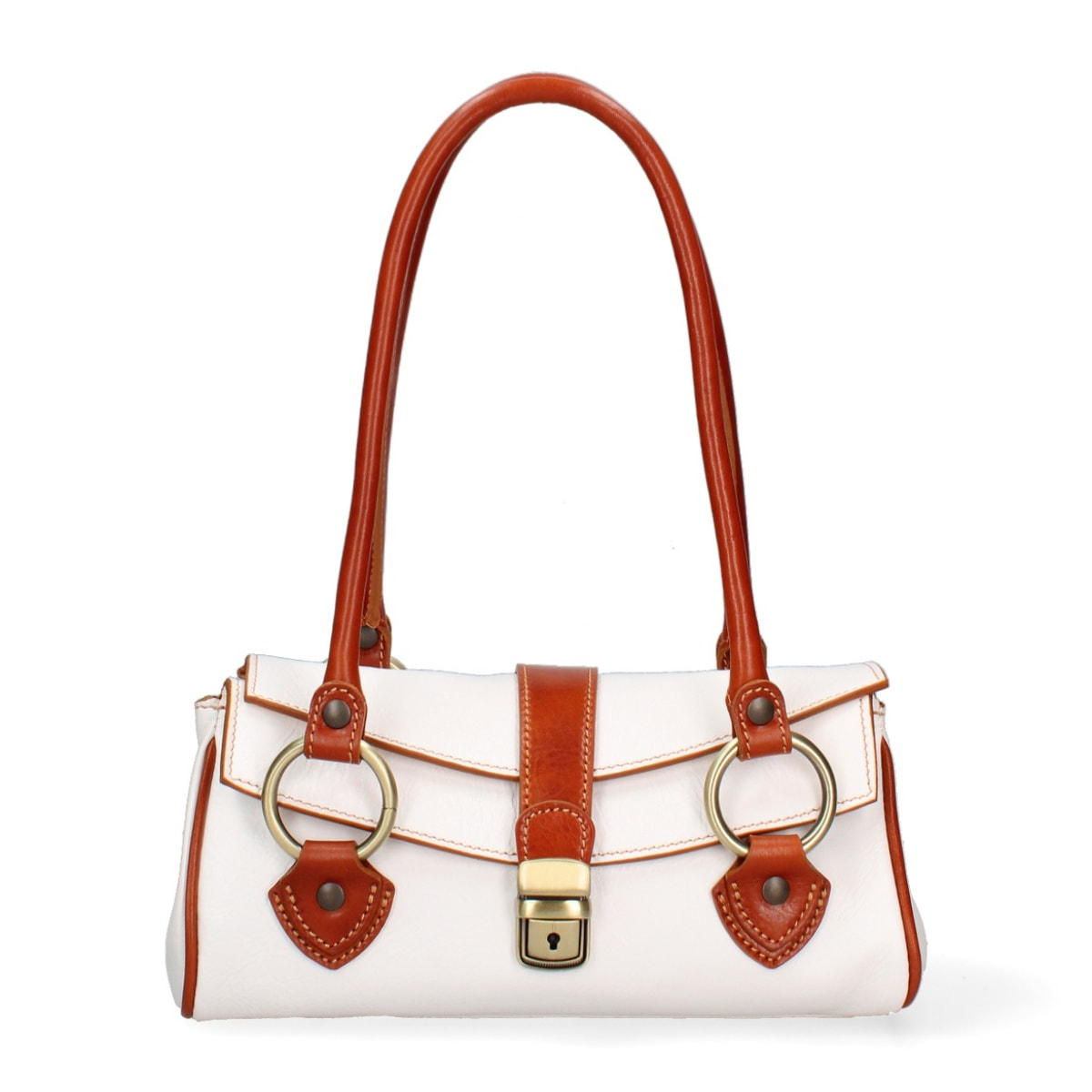 Borsa a mano da donna - Modello False - 100% pelle - 29.0 x 15.0 x 12.0 cm