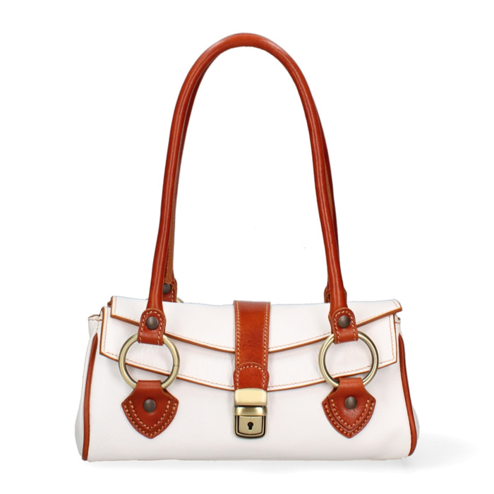 Borsa a mano da donna - Modello False - 100% pelle - 29.0 x 15.0 x 12.0 cm