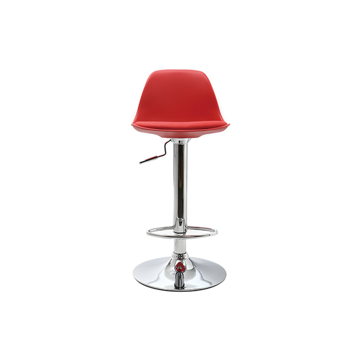 Tabourets de bar design rouges (lot de 2) STEEVY